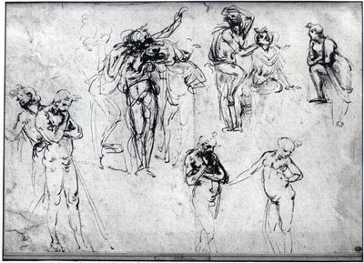 Studie von nackten Männern von Leonardo da Vinci
